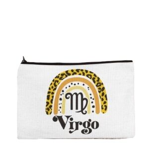 Virgo Zodiac Sign Custom Canvas Makeup Bag